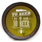Quadro Porta Rolhas Redondo To Beer or Not - Pequeno 1093