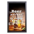 Quadro Porta Tampinhas Beer is not the answer Woodart