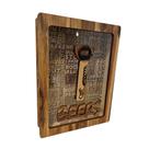 Quadro Porta Tampinhas Garrafas Cerveja Bebidas Beers Bar Com Abridor de Garrafas em MDF - Grife de