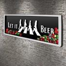 Quadro Porta Tampinhas Let it beer - Quadro Novo Quadro Porta Tampinhas Let it beer - Quadro Novo