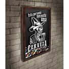 Quadro Porta Tampinhas Necesita Cerveza - Quadro Novo