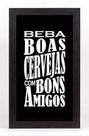 Quadro Porta Tampinhas Pequeno - Beba Boas Cervejas 1154
