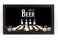 Quadro Porta Tampinhas Pequeno - Let it Be - 1041