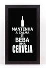 Quadro Porta Tampinhas Pequeno - Mantenha a Calma 1147