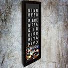 Quadro Porta Tampinhas Slim Cerveja no mundo - Quadro Novo