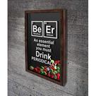 Quadro Porta Tampinhas Tabela Periódica BeEr - Quadro Novo