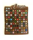 Quadro Porta Tampinhas Tampas de Cerveja - Linha Rustic -100 - Decoração