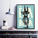 Quadro Poster Candomblé Oxalá 45x34cm