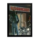 Quadro Poster David Mann Desenho Motociclismo Retro 42x29cm