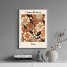 Quadro Poster Flower Market - Lima 24x18cm