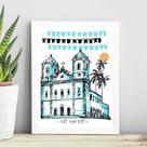 Quadro Poster Igreja Do Bonfim - Salvador 24X18Cm