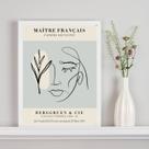 Quadro Poster Matisse - Mulher e Planta 45x34cm - com vidro