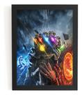 Quadro Poster Moldura Luva Thanos Filme Vingadores Avengers