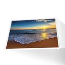 Quadro Praia sem Onda Canvas Com Vidro