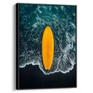 Quadro Prancha de Surf nas Ondas da Praia