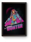 Quadro Predador Retrô Poster Moldurado