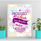 Quadro Processo Lento Não Acelera 33x24cm - Decoração