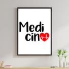 Quadro Profissões - Medicina 60x40cm