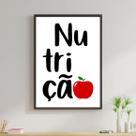 Quadro Profissões - Nutrição 24x18cm - com vidro