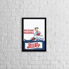 Quadro Propaganda Antiga Pepsi Baseball 33x24cm - com vidro