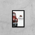 Quadro Propaganda Fusca Vintage 24x18cm - com vidro Quadro Propaganda Fusca Vintage 24x18cm - com vidro