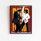 Quadro Pulp Fiction Dancing 24x18cm - com vidro