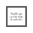 Quadro Quadrado Bendito Seja O Sorriso 20x20cm