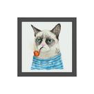 Quadro Quadrado Gatinho Marinheiro 20x20cm