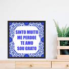 Quadro Quadrado Ho'oponopono- 33x33cm - com vidro