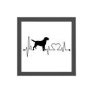 Quadro Quadrado Labrador Sinais Vitais 20x20cm