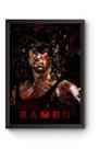 Quadro Rambo Poster Moldurado