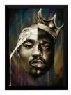 Quadro Rap Hip Hop Arte Notorious Big & Tupac 2pac 42x29cm