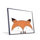 Quadro Raposinha Vinil Com Vidro