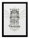 Quadro Reflexão Biblica Numeros 31 Moldurado 42x29cm