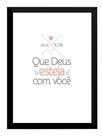 Quadro Reflexão Diaria Frase Biblica Atos 10-38 42x29cm
