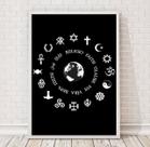 Quadro Religiões Do Mundo Símbolos 33x24cm - com vidro Quadro Religiões Do Mundo Símbolos 33x24cm - com vidro