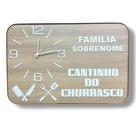 QUADRO RELÓGIO PERSONALIZADO FREIJÓ CANTINHO do CHURRASCO,LETREIROS BRANCOS,2 TAMANHOS,2 CORES COURO QUADRO RELÓGIO PERSONALIZADO FREIJÓ CANTINHO do CHURRASCO,LETREIROS BRANCOS,2 TAMANHOS,2 CORES COURO