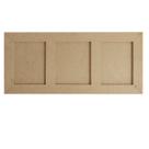 Quadro Retangular com Moldura e Fundo Fixo 3 Divisórias 44x20 Mdf 6mm Madeira