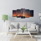 Quadro Ricky and Morty Universos Mosaico 5 Peças decorativo