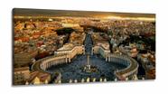 Quadro Roma Na Itália Decorativo Tela Em Tecido em Tecido Canvas 130x60