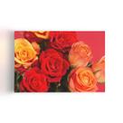 Quadro Rosa Tons de Laranja Foto Decorativo Canvas 60x40cm