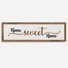 Quadro Rústico Home Sweet Home - Artesanal em Madeira Pinus