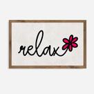 Quadro Rústico Relax - Artesanal em Madeira Pinus
