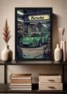 Quadro Rwb Porsche 911 com Vidro e Moldura Preta Tam:A4 Quadro Rwb Porsche 911 com Vidro e Moldura Preta Tam:A4