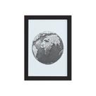 Quadro Safari Geométrico África Moldura Preta 33x43cm Quadro Safari Geométrico África Moldura Preta 33x43cm