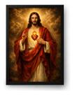 Quadro Sagrado Coração De Jesus Clássico 50x70cm