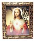 Quadro Sagrado Coração De Jesus Vidro E Moldura 30 X 25 Cm Quadro Sagrado Coração De Jesus Vidro E Moldura 30 X 25 Cm