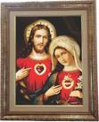 Quadro Sagrados Corações, Mod.04, Tam. 53x43cm. Angelus