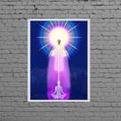Quadro Saint Germain Chama Violeta 45x34cm Quadro Saint Germain Chama Violeta 45x34cm