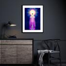 Quadro Saint Germain Chama Violeta - 60x48cm Quadro Saint Germain Chama Violeta - 60x48cm